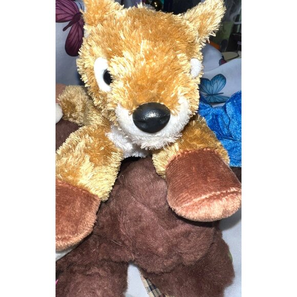 5 Plush Animal Toy Bundle Bear 2-Dogs Rabbit & Squirrel Soft Material Approx 6-8 - Picture 4 of 6